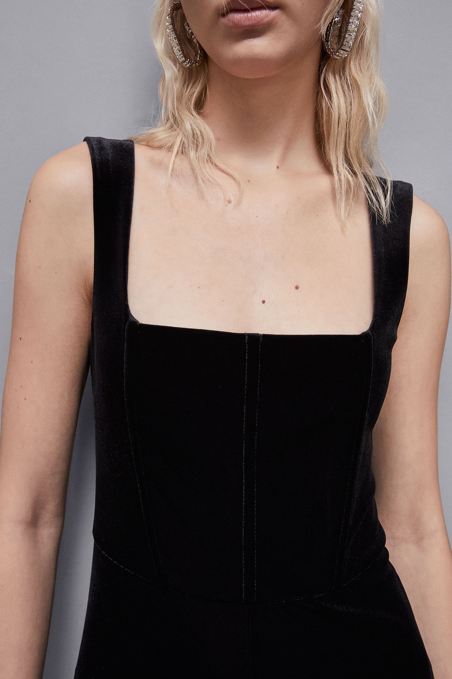 Essential velvet jumpsuit by Patrizia Pepe