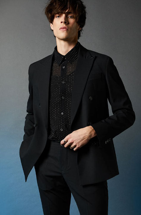 Voile shirt with Rhinestones