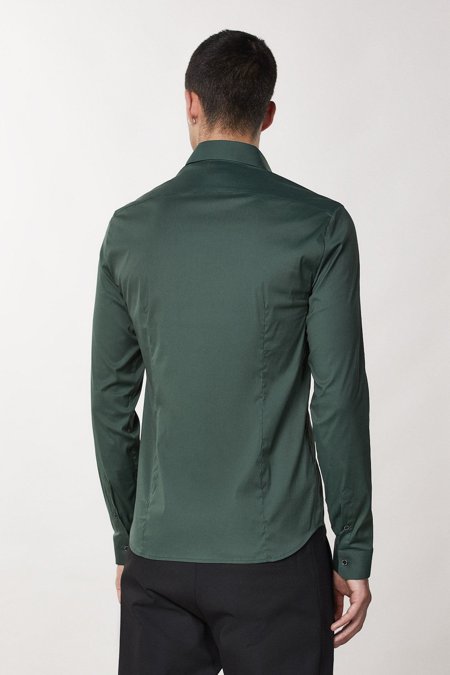 Musk Green Shirt Man