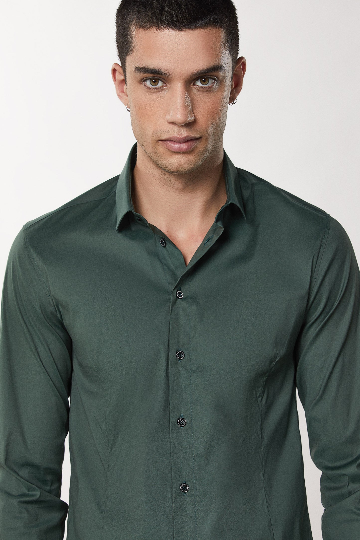 Musk Green Shirt Man