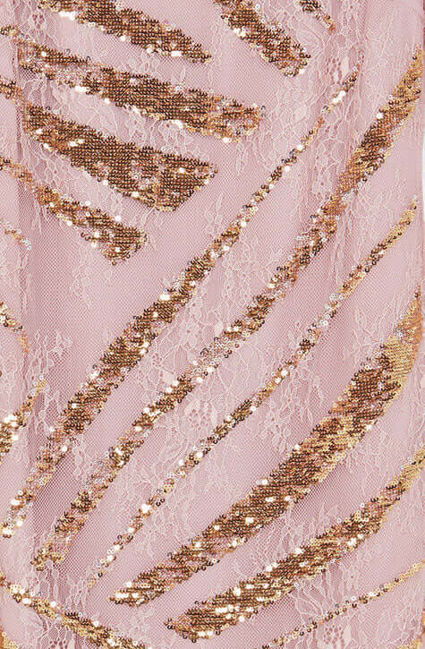 MASSES OF SPARKLING SEQUINS ILLUMINATE THIS ROMANTIC LACE MINI DRESS AND MAKE YOU SHINE.Close-fitting Dry clean Italian crafted embroidery with two-tone 3D sequins Lace lined with tonal Georgette Made in Italy Plunging back neckline with ties Short cut Th