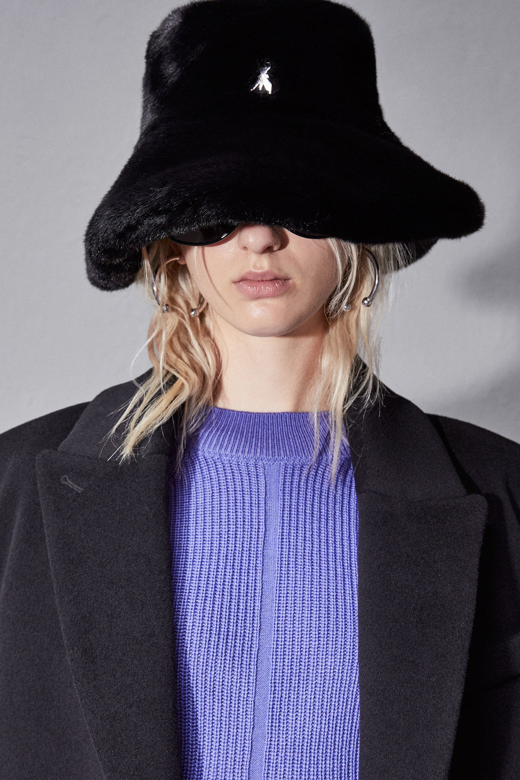 Faux hat by Patrizia Pepe