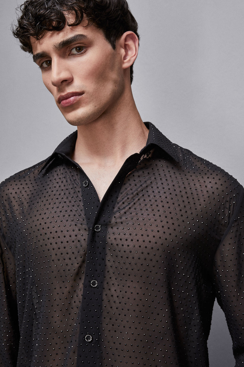 SHIRT Ultra Black Studs Patrizia Pepe
