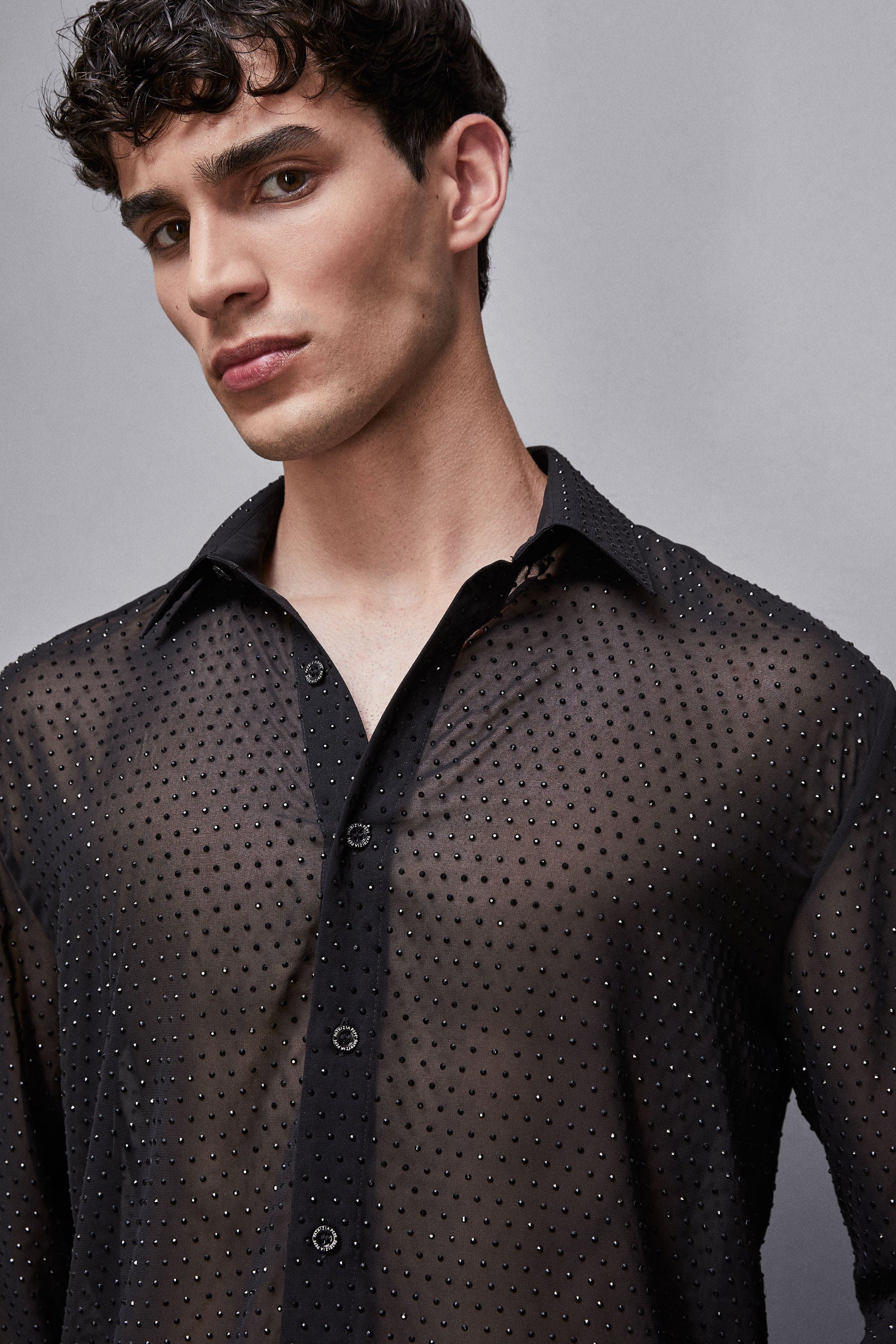 SHIRT Ultra Black Studs Patrizia Pepe