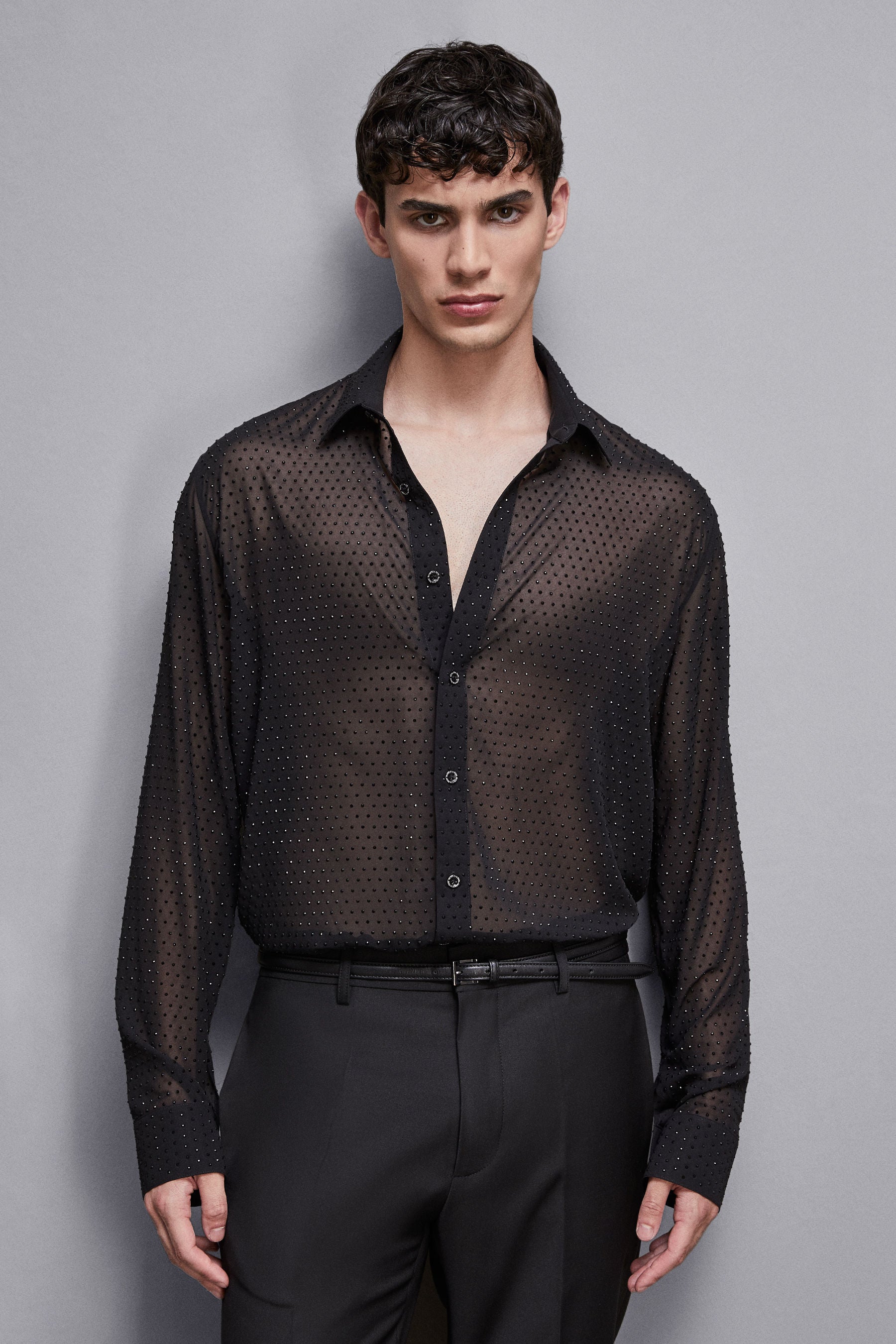 SHIRT Ultra Black Studs Patrizia Pepe