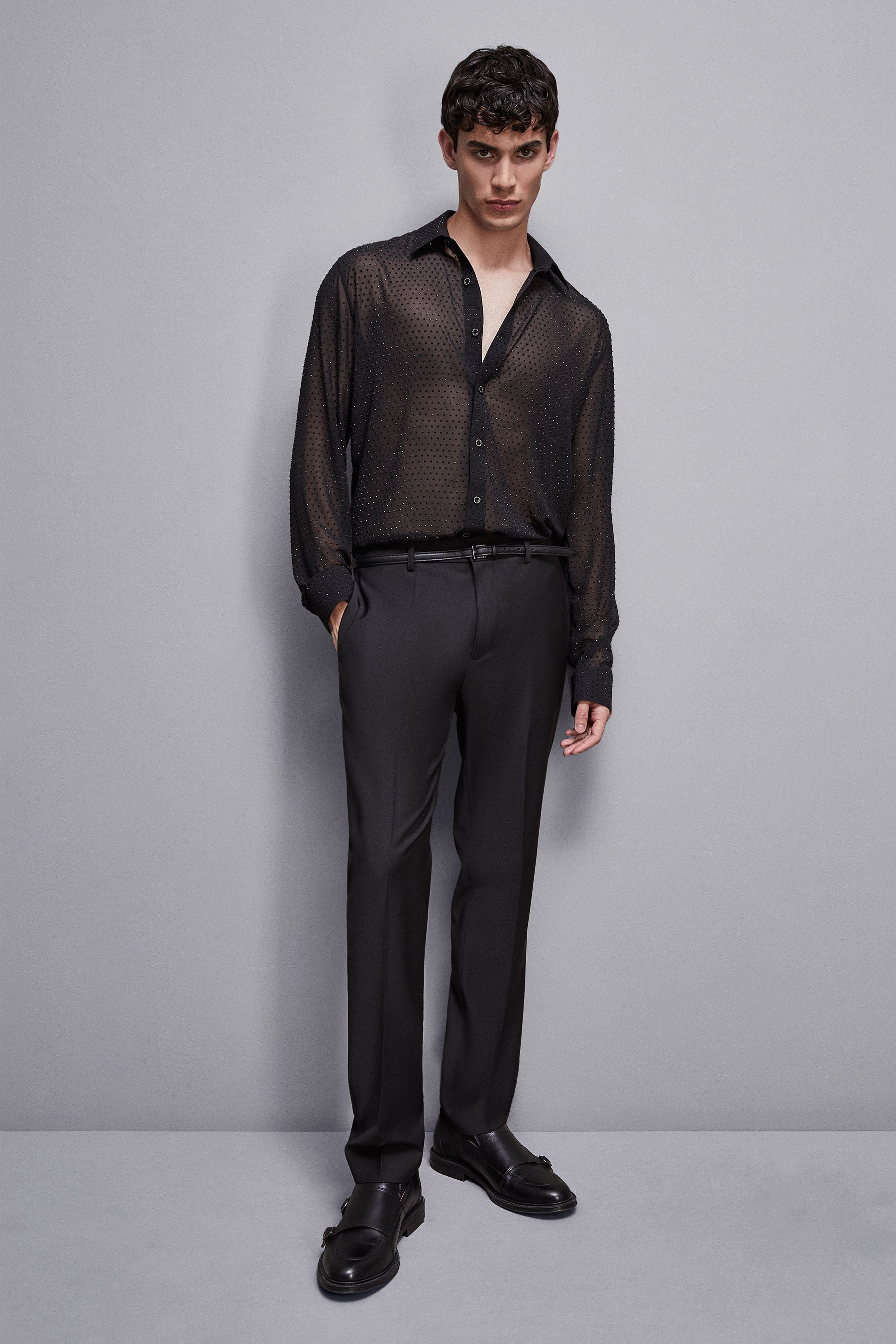 SHIRT Ultra Black Studs Patrizia Pepe