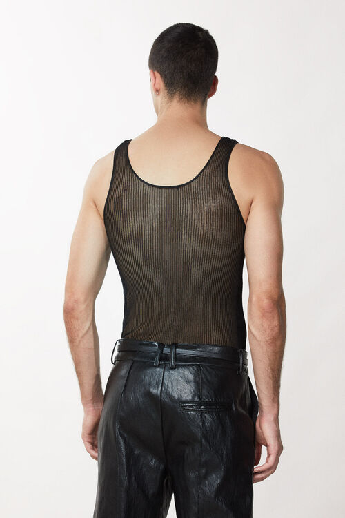 Ribbed Viscose Tank Top