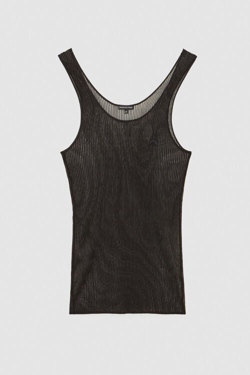 Ribbed Viscose Tank Top