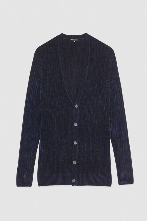 Royal Navy/Blue Viscose blend Cardigan