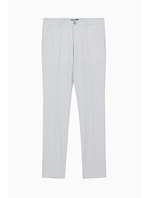 Slim gabardine pants in Pearl Grey