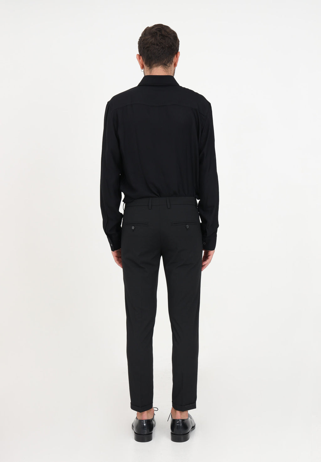 Nero vini Slim-fit ankle-grazer pants