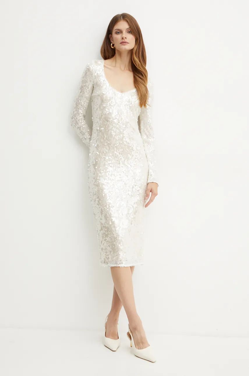 Sequin-embellished midi dress