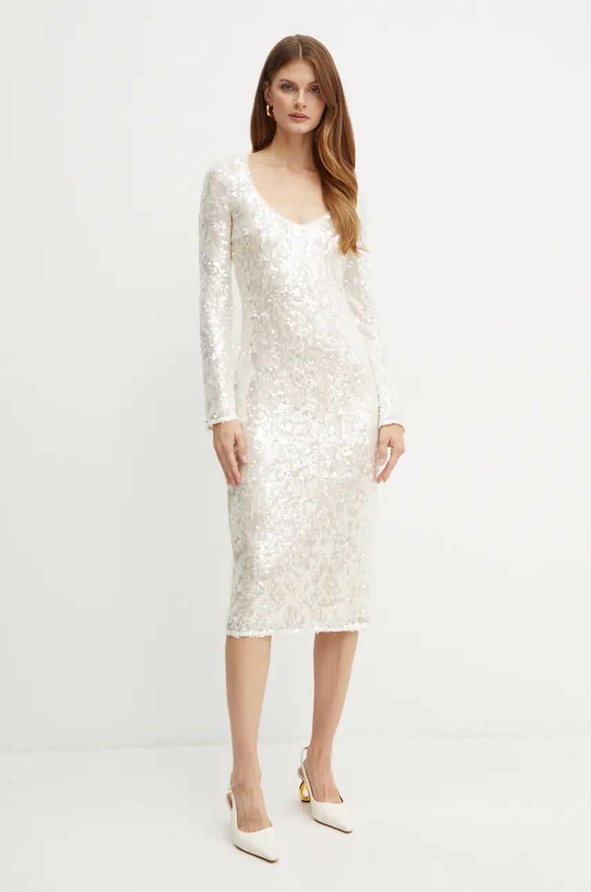 Sequin-embellished midi dress