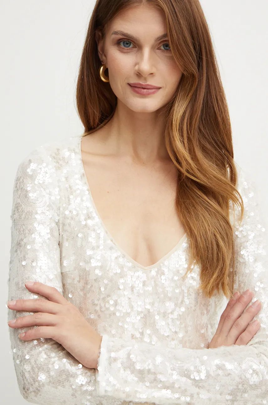 Sequin-embellished midi dress