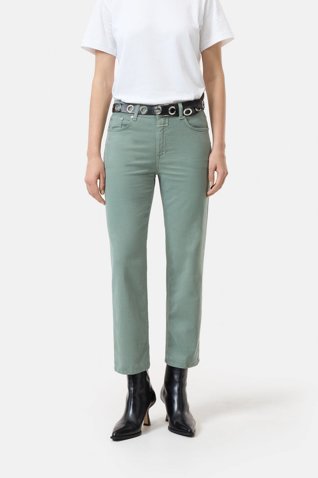Faded Green Straight Pants - Milo