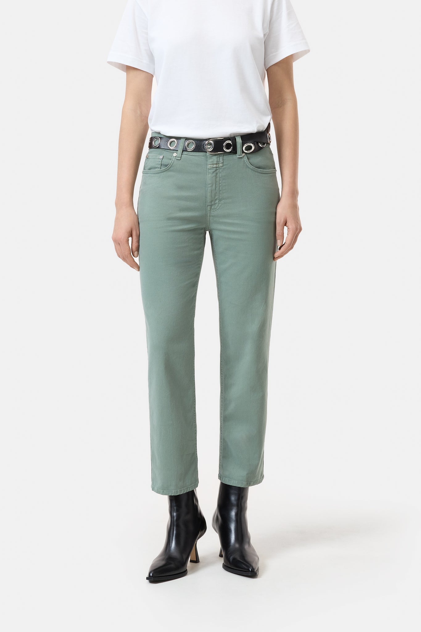 Faded Green Straight Pants - Milo