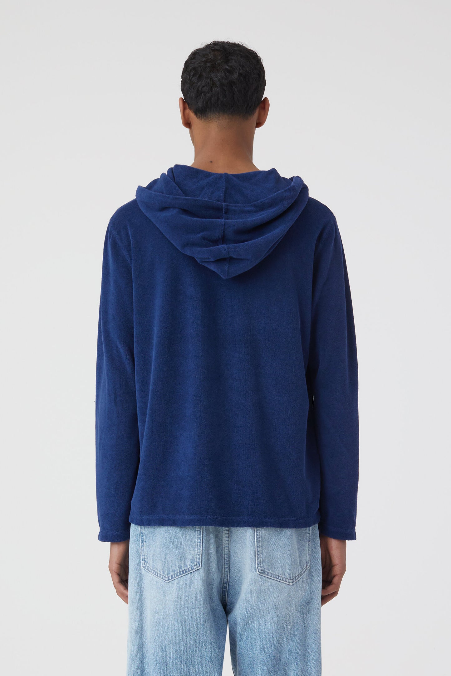 Indigo Blue  Hooded Jumper