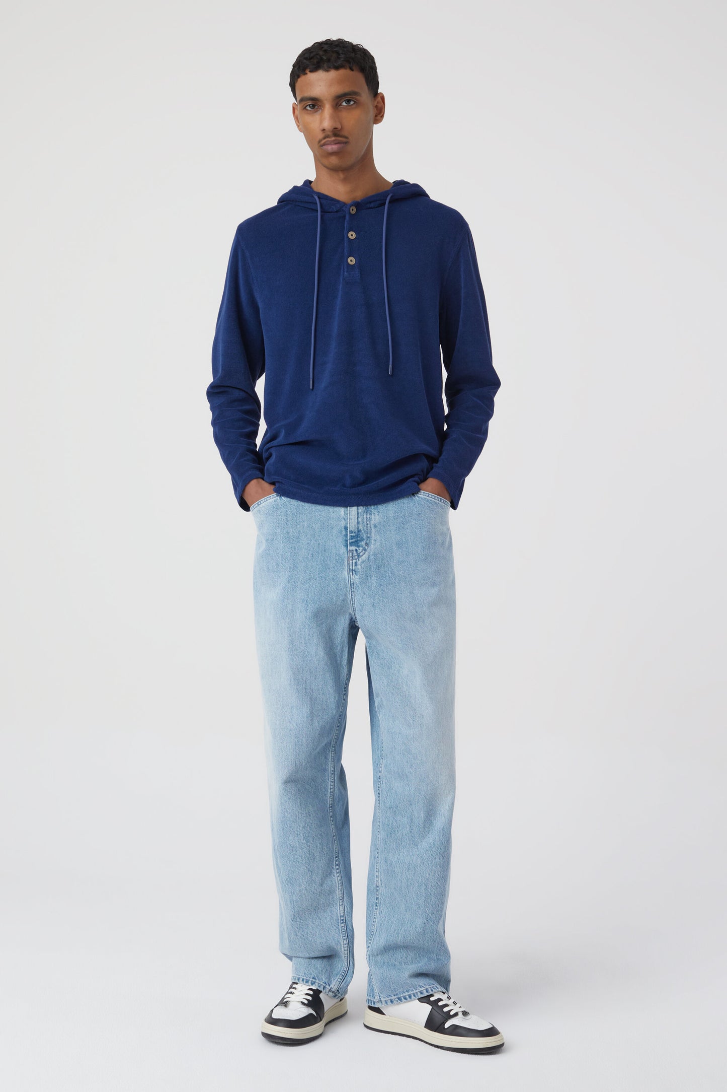 Indigo Blue  Hooded Jumper