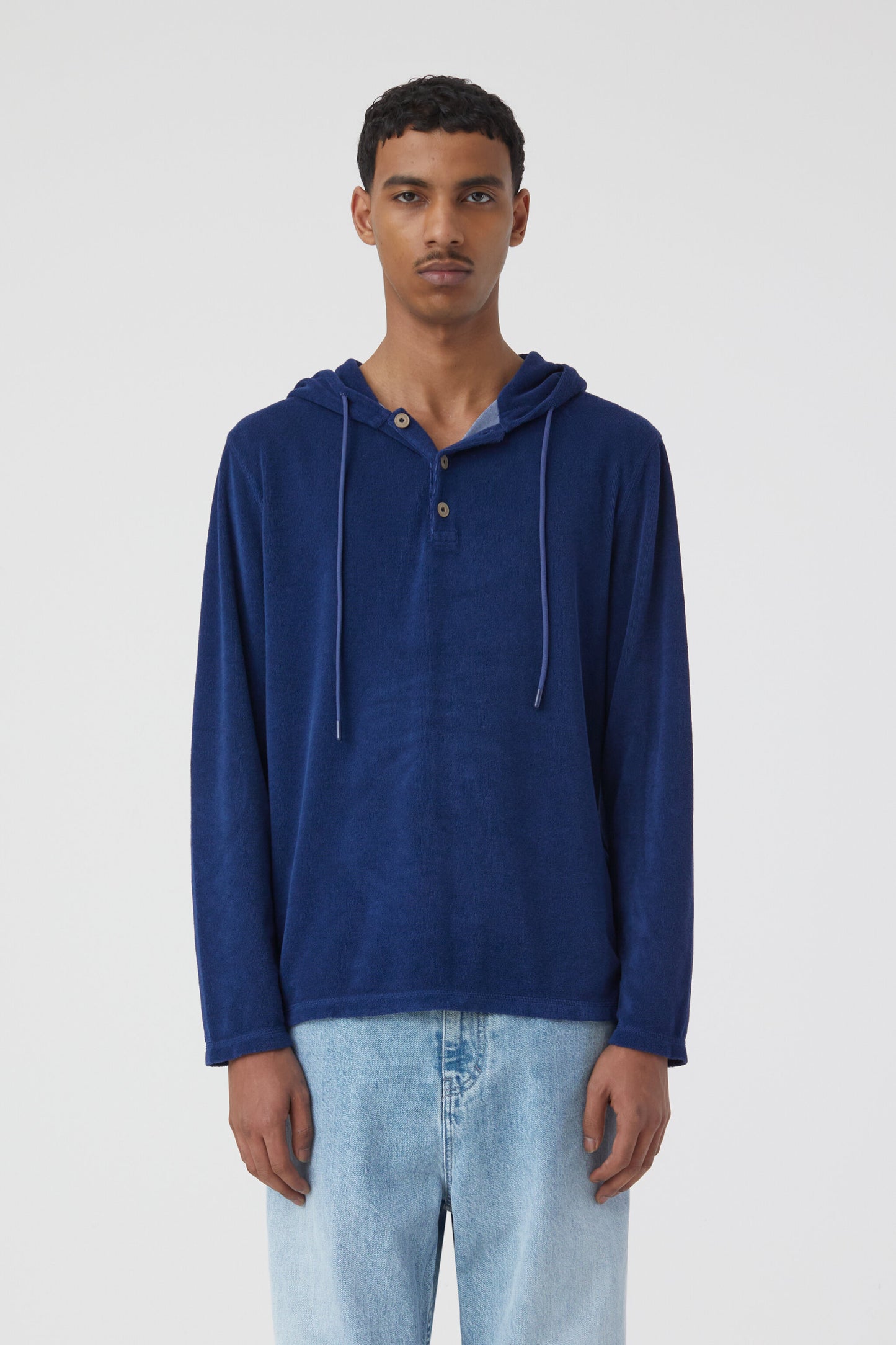 Indigo Blue  Hooded Jumper