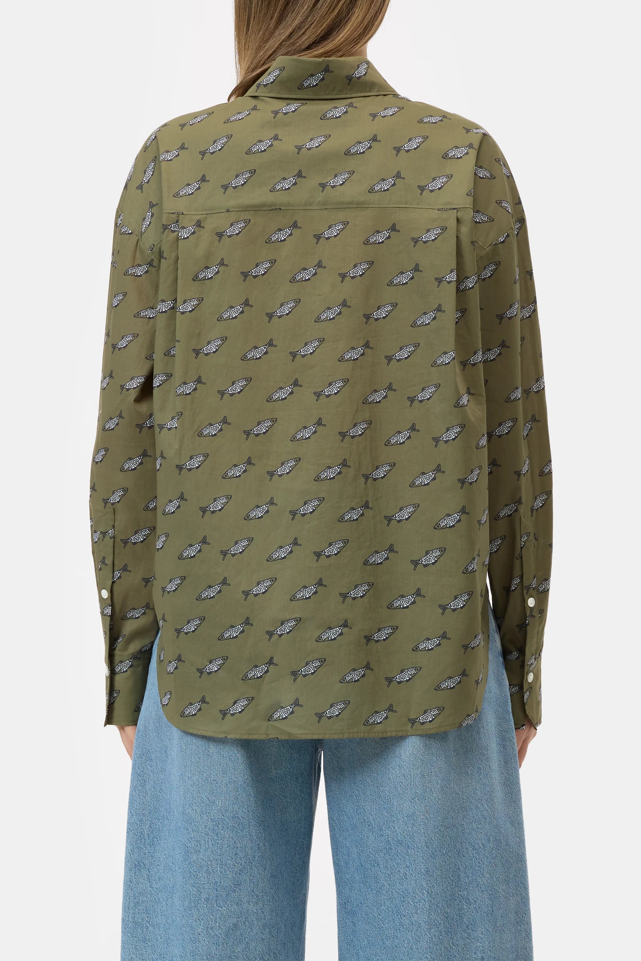 Oversized shirt made of cotton