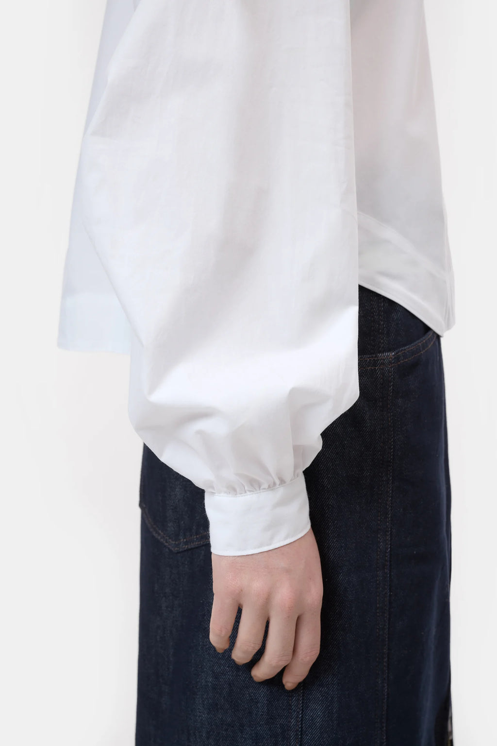 White blouse made of organic cotton