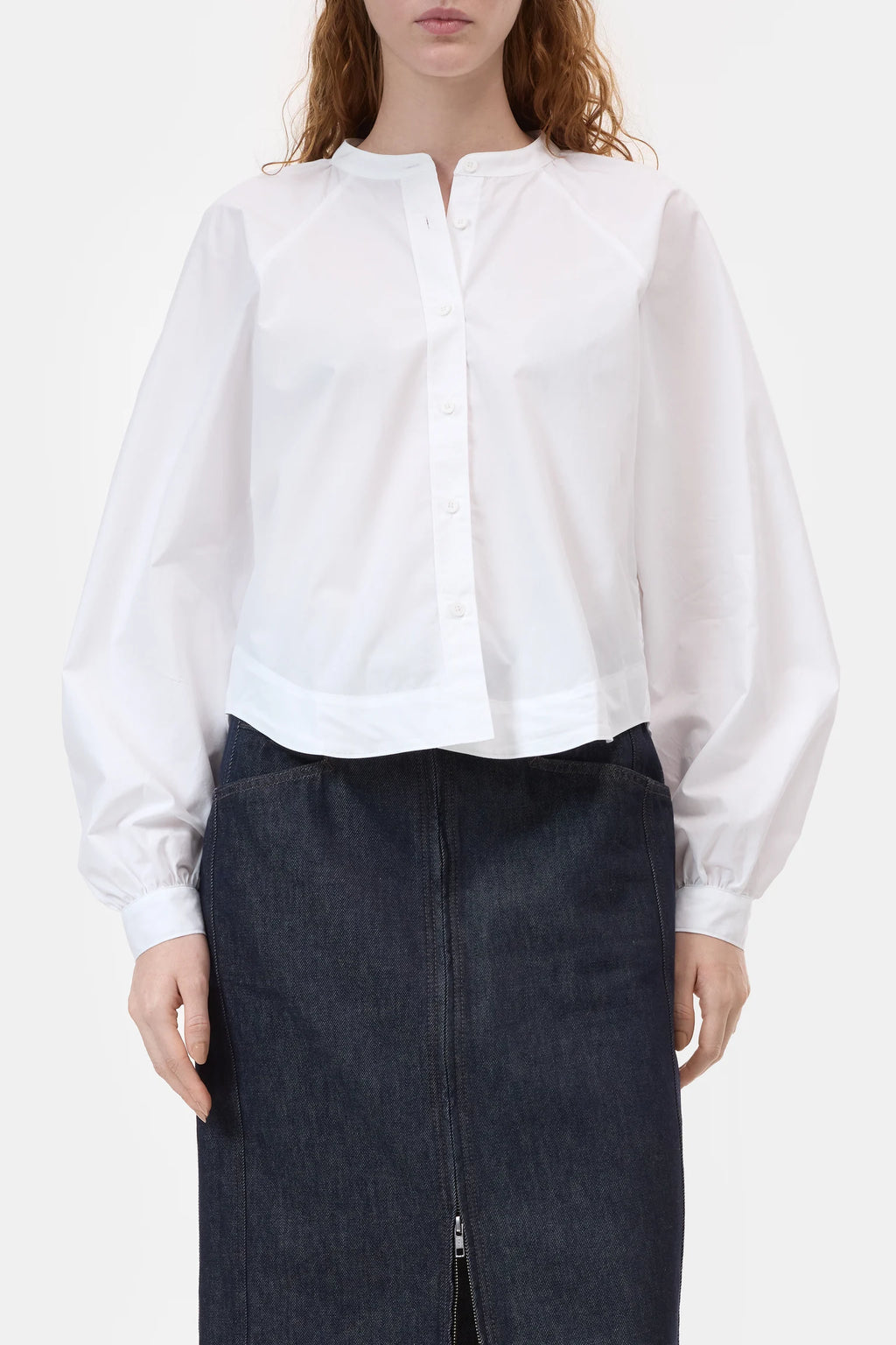 White blouse made of organic cotton