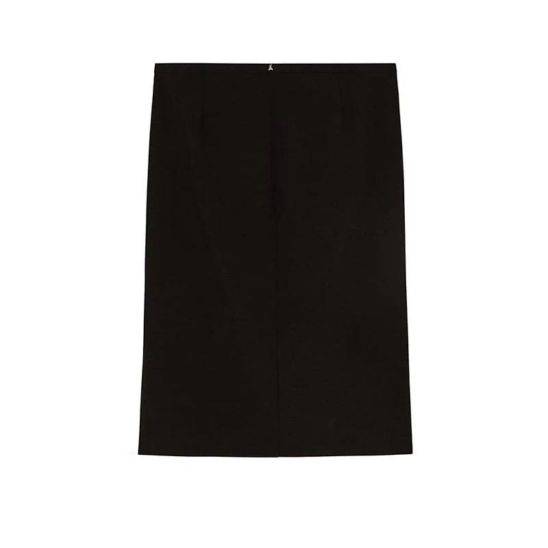 Essential viscose slit skirt