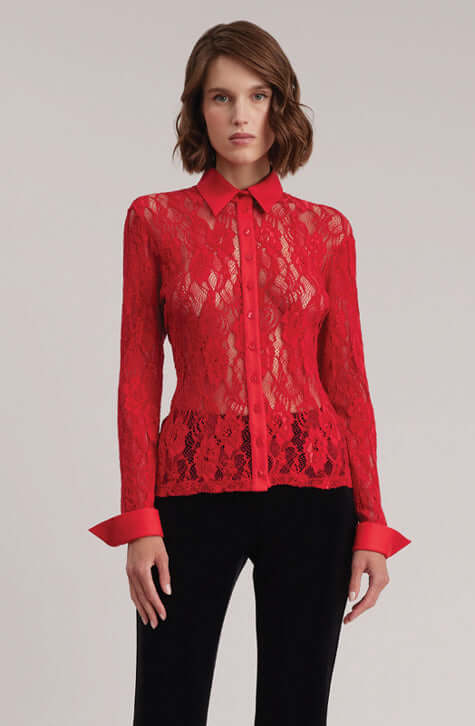 Laureat Long Sleeve Lace Shirt