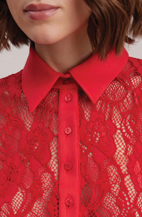 Laureat Long Sleeve Lace Shirt