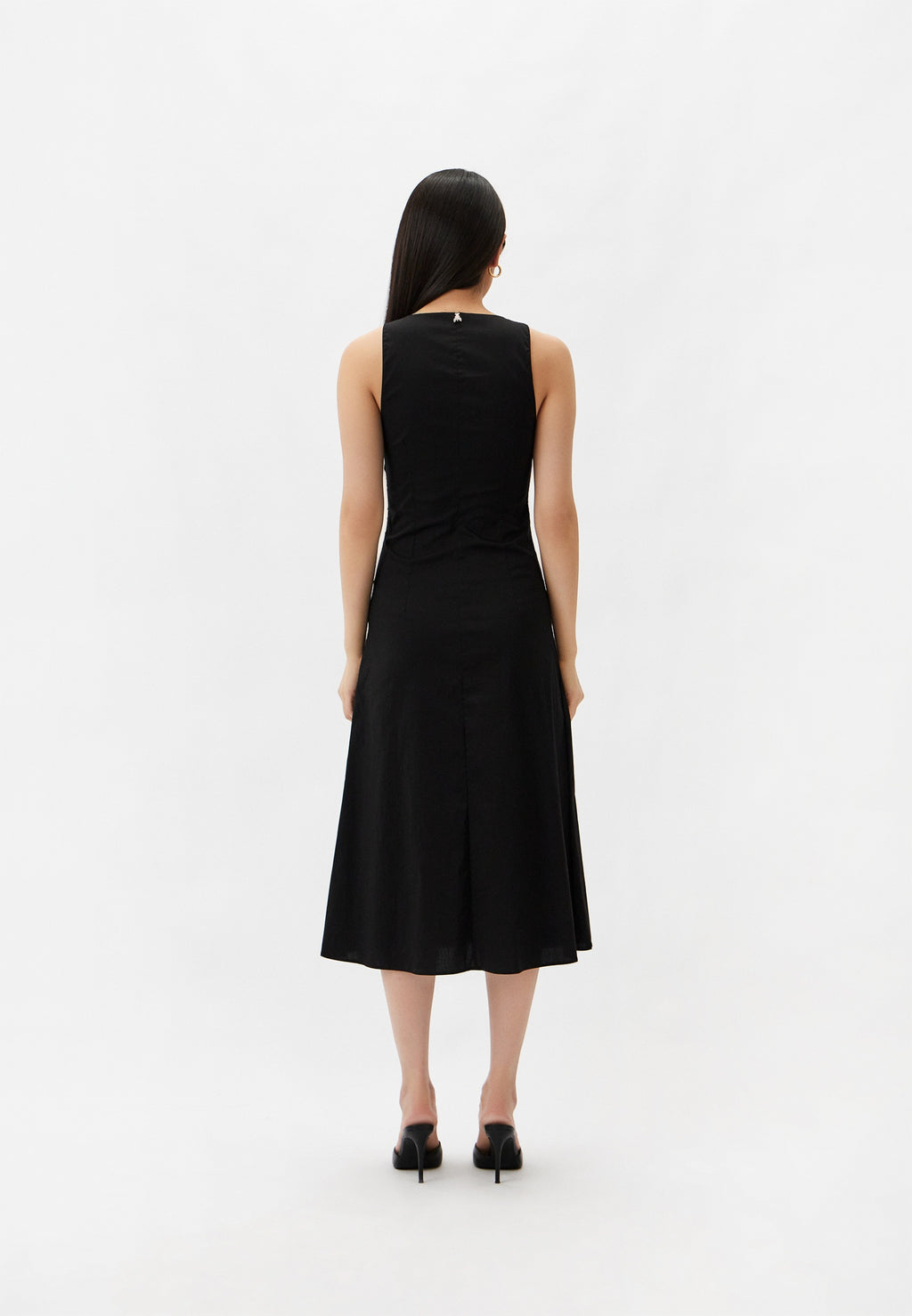 Black Midi Cotton dress