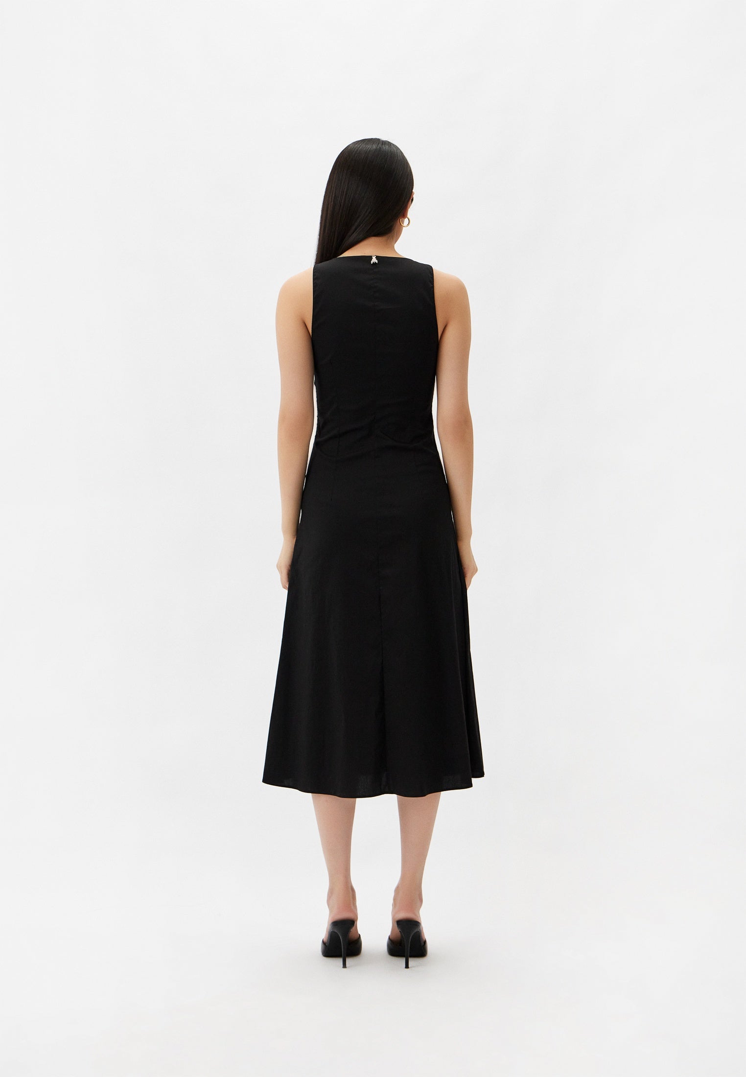 Black Midi Cotton dress
