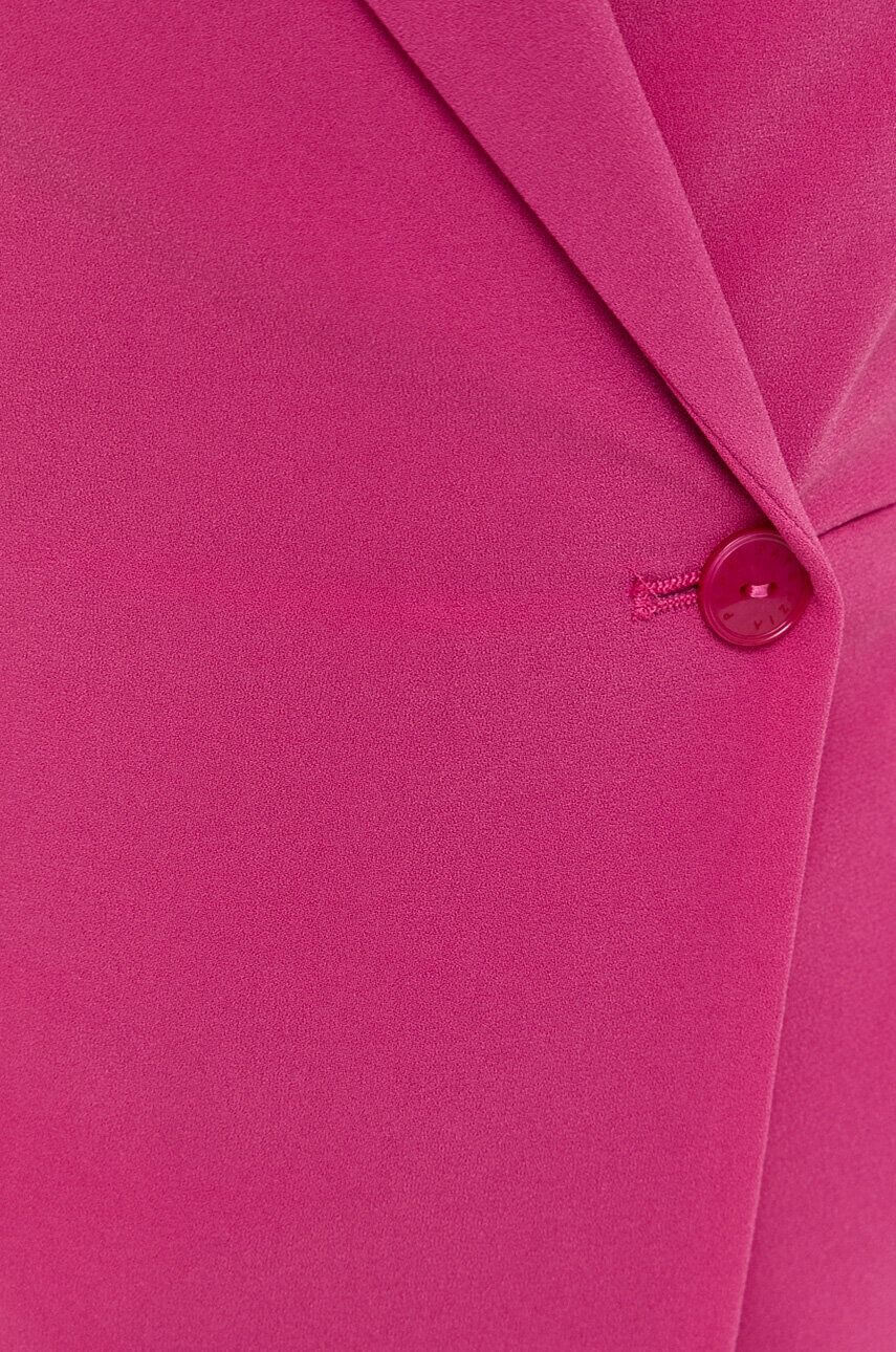 Coat dress-style playsuit in sable crepe fabric. The lapels and overlapping fastening define an essential fit, while the cut-out creates a surprisingly cool detail.