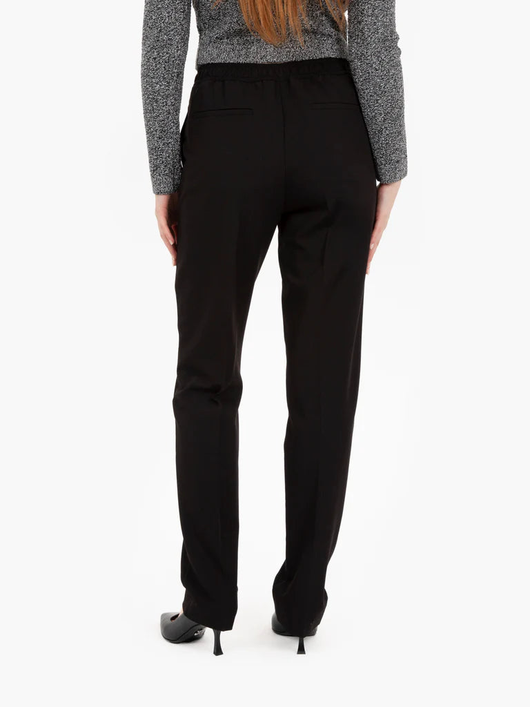 BLACK Essential viscose medium waisted pants