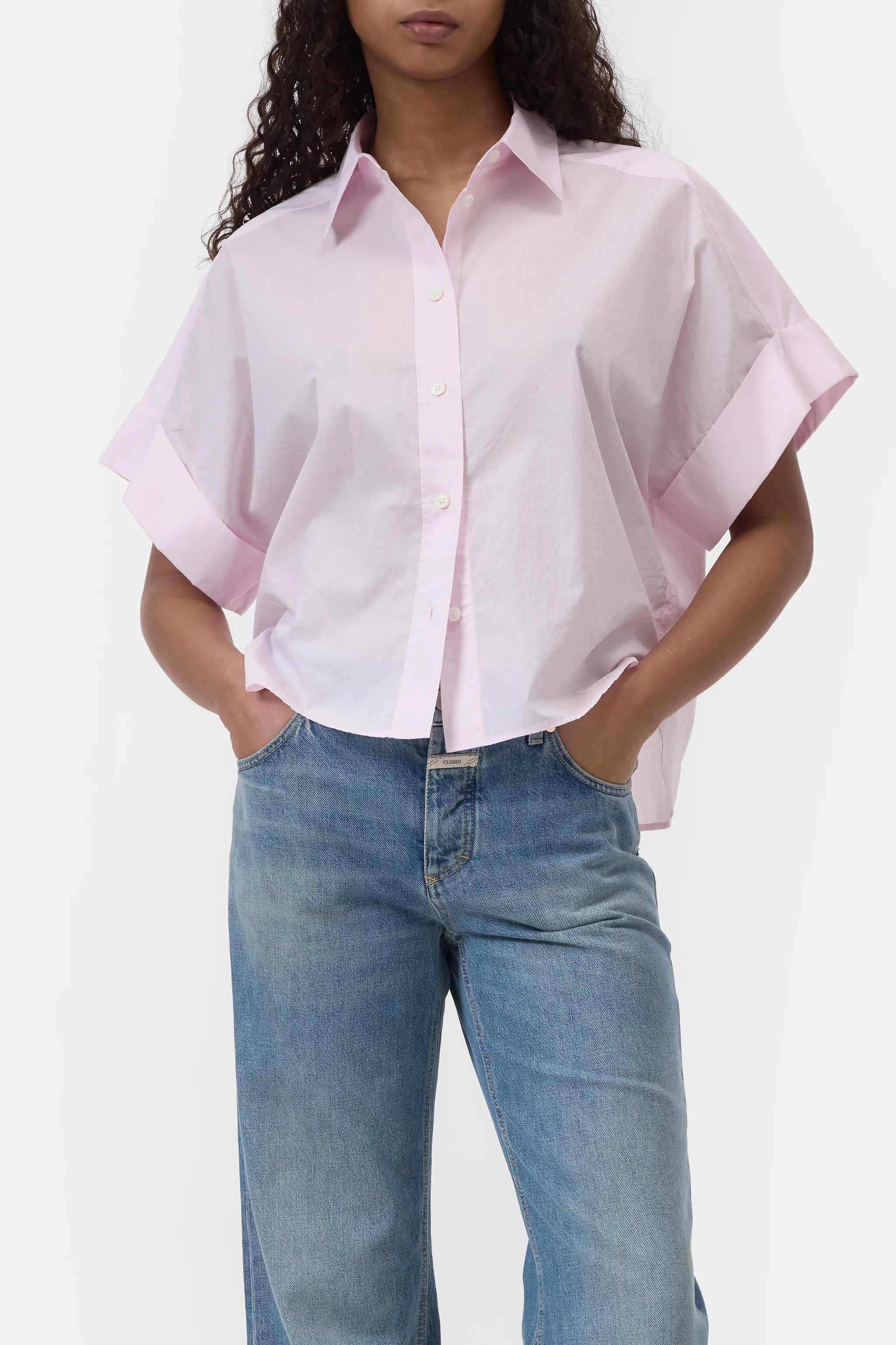 Turn Up Cotton Shirt CLOSED