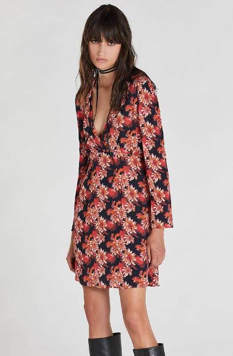 Fire Land Flower Dress by Patrizia Pepe