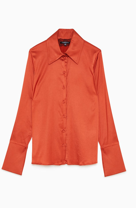Red Clay Blouse by Patrizia Pepe