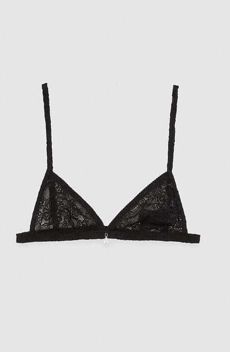 Zara Blacklace Bralette Top