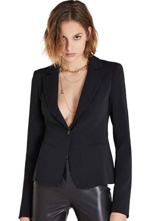 Nero Single breasted blazer