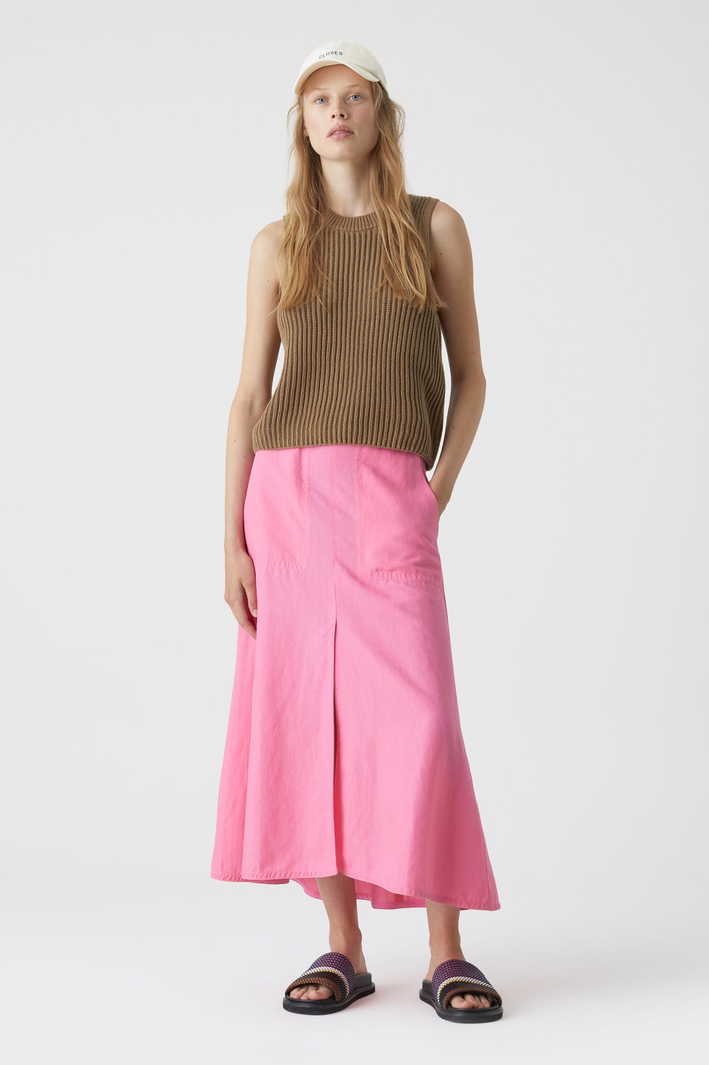 Pink Lillies pocket seam skirt