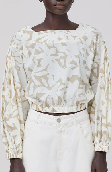 Blouse with Flower Print