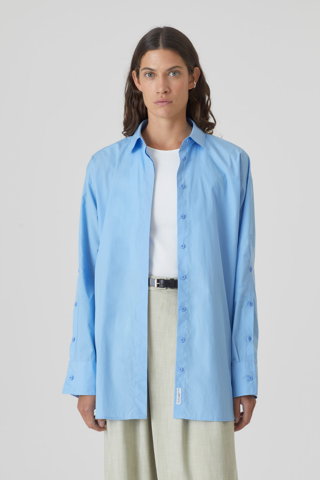 Blue Morning Sky placket shirt