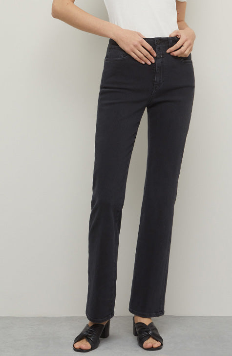 Leaf  Black  Jeans