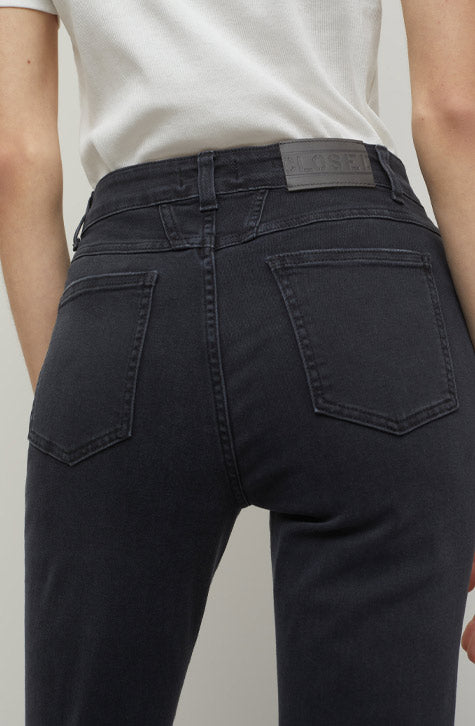Leaf  Black  Jeans