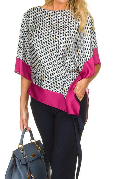 Chain Foulard top by Patrizia Pepe