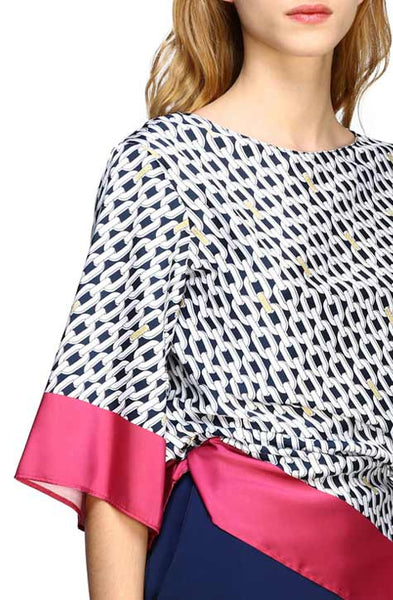Chain Foulard top by Patrizia Pepe