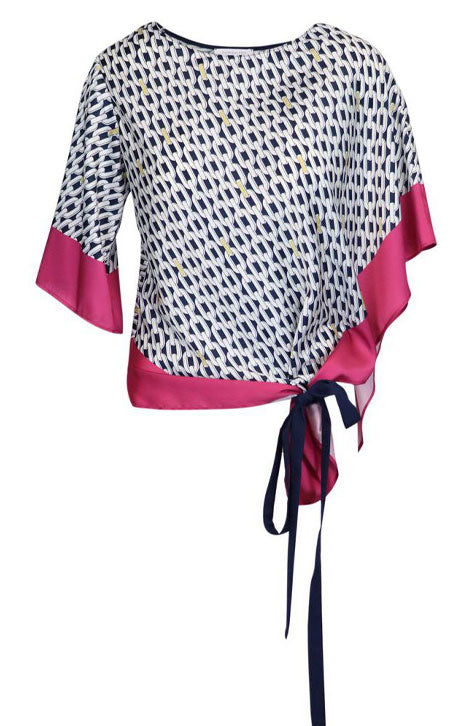 Chain Foulard top by Patrizia Pepe
