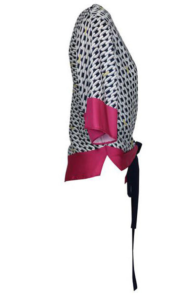 Chain Foulard top by Patrizia Pepe