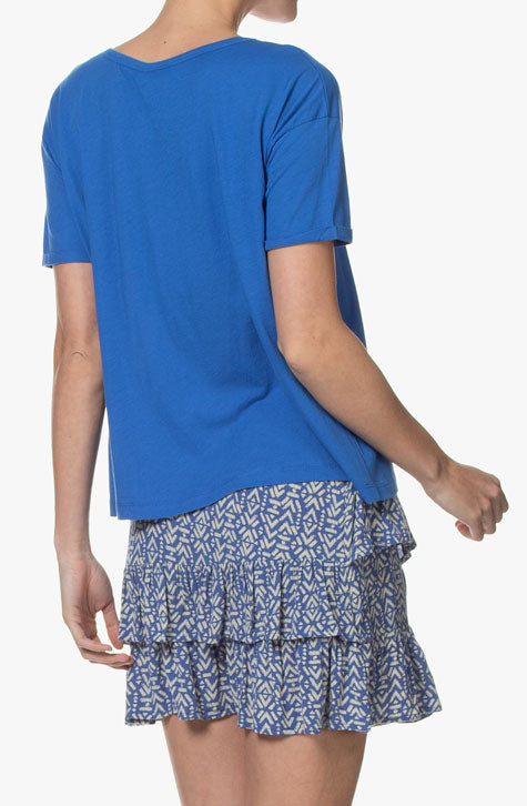 T-Shirt V-neck Bluebird